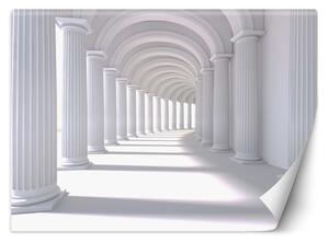 Fototapeta Optická ilúzia v bielej farbe Materiál: Vliesová, Rozmery: 200 x 140 cm