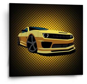 Sablio Obraz Chevrolet Camaro Žltá mriežka - 50x50 cm