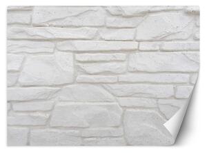 Fototapeta Biela stena z kameňa Materiál: Vliesová, Rozmery: 200 x 140 cm