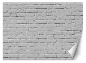 Fototapeta Biela dizajnová tehlová stena Materiál: Vliesová, Rozmery: 200 x 140 cm