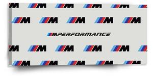 Sablio Obraz MPERFORMANCE biely vzor - 110x50 cm