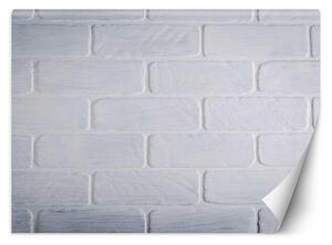 Fototapeta Biela dizajnová tehlová stena Materiál: Vliesová, Rozmery: 200 x 140 cm