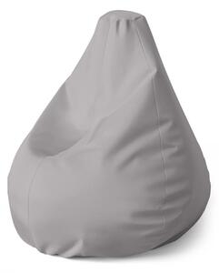 Sablio Sedací vak Pear Šedá - 70 x 95 x 15 cm