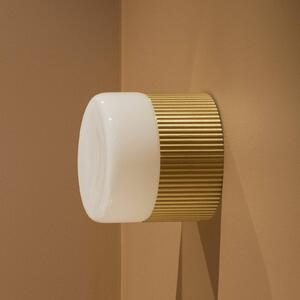Globen Lighting – nástenné svetlo do kúpeľne Hubble 12, mosadz, Ø 12 cm, Mosadz / zlato, Kúpeľňa, kov, Škandinávsky, Závesné svietidlo