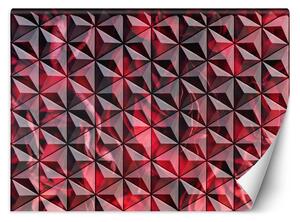 Fototapeta Červená geometria Materiál: Vliesová, Rozmery: 200 x 140 cm