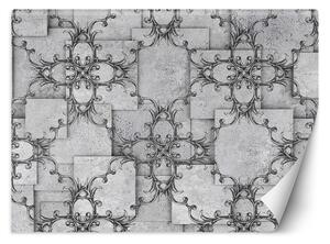 Fototapeta Orientálny vzor na sivom pozadí Materiál: Vliesová, Rozmery: 200 x 140 cm