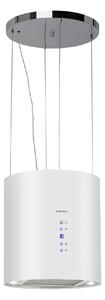 Klarstein Barett, digestor, 35 cm, ostrovčekový, 522 m³/h, LED, filter s aktívnym uhlím, biely
