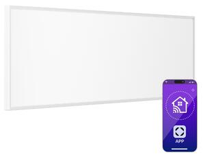 Klarstein Wonderwall 300 Smart, infračervený ohrievač, 30 x 100 cm, 300 W, týždenný časovač, IP24, biely