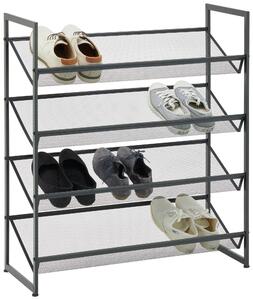 REGÁL NA TOPÁNKY, čierna, 72/80/30 cm Xora - Skrine, regály & police na topánky