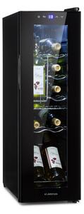 Klarstein Shiraz 12 Slim, vinotéka, 32 l, 12 fliaš, 85 W, 5–18°C, dotykový ovládací panel