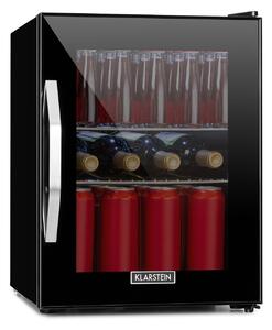 Klarstein Beersafe M Onyx, chladnička, energet. trieda C, LED, 2 kovové police, sklenené dvierka