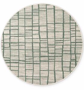Ted Baker , Kusový koberec Haringey 106389 Zelená kruh, 200x200, zelená, chodba / predsieň