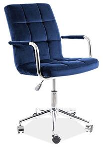 SIG Kancelárska stolička Q-022 velvet modrá