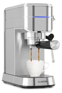 Klarstein Futura, pákový kávovar, 1450 W, 20 bar, 1,25 l, nehrdzavejúca oceľ