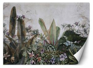 Fototapeta Exotické listy, monstera maľované akvarelom Materiál: Vliesová, Rozmery: 200 x 140 cm