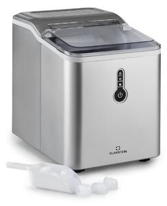 Klarstein Chillout, výrobník ľadu, oblé kúsky ľadu, 12 kg/24 h, nádrž 1,5 l, strieborný