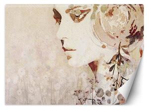 Fototapeta Abstraktná tvár ženy v jesenných farbách Materiál: Vliesová, Rozmery: 200 x 140 cm