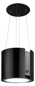 Klarstein Skyfall, digestor, 45 cm, ostrovčekový, 413 m³/h, LED, nehrdzavejúca oceľ, čierny