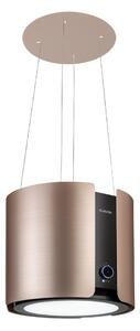 Klarstein Skyfall, digestor, 45 cm, ostrovčekový, 413 m³/h, LED, nehrdzavejúca oceľ, zlatý