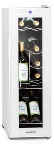 Klarstein Shiraz 12 Slim, vinotéka, 32 l, 12 fliaš, 85 W, 5–18°C, dotykový ovládací panel