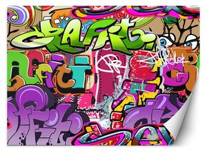 Fototapeta Graffiti umenie v neónových farbách Materiál: Vliesová, Rozmery: 200 x 140 cm