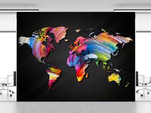 Fototapeta Mapa sveta v pastelových farbách Materiál: Vliesová, Veľkosť: 100 x 70 cm