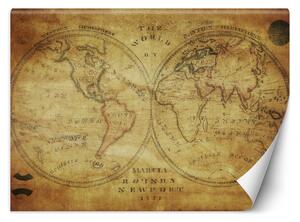 Fototapeta Stará mapa sveta Materiál: Vliesová, Rozmery: 200 x 140 cm
