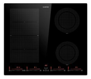 Klarstein Masterzone 60 Hybrid, indukčná varná doska, vstavaná, max. 9600 W, 4 Flex zóny, technológia ThermoBoost, Smart Flex