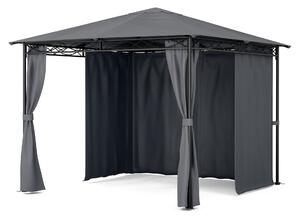 Blumfeldt Mondo, záhradný altánok, párty stan, oceľ, polyester, tmavosivý