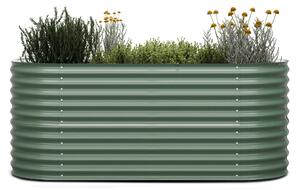 Blumfeldt High Grow, vyvýšený záhon, 200 x 80 x 100 cm, z vlnitého oceľového plechu, jednoduchá montáž, odolný voči hrdzi a mrazu