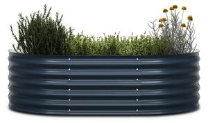 Blumfeldt High Grow Extended, vyvýšený záhon, 150x43x60 cm, z vlnitého oceľového plechu, jednoduchá montáž, odolný voči hrdzi a mrazu
