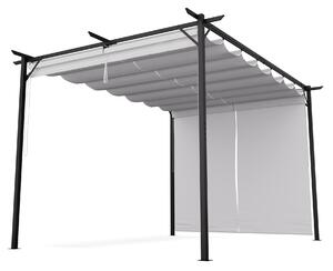 Blumfeldt Pantheon Robust, pergola, 3 x 4 m, s bočnými roletami, práškovo lakovaná oceľ odolná voči poveternostným vplyvom