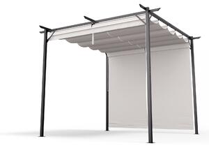 Blumfeldt Pantheon Robust, pergola, 3 x 3 m, s bočnými roletami, práškovo lakovaná oceľ odolná voči poveternostným vplyvom