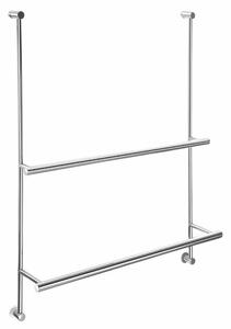 SAPHO 1301-09 závesný držiak na uteráky pre sprchovú zástenu 60 x 73 x 12,5 cm, strieborná