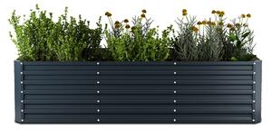 Blumfeldt High Grow Straight vyvýšený záhon, 1440 L, Ergonomický, Odolný voči poveternostným vplyvom, Otvorená základňa