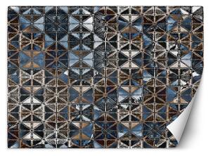 Fototapeta Modré sklenené dlaždice - mozaika Materiál: Vliesová, Rozmery: 200 x 140 cm