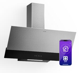Klarstein Verosteel digestor | Elegantný, minimalistický, výkonný | Trieda energetickej účinnosti A | 624 m³/h | 90 cm