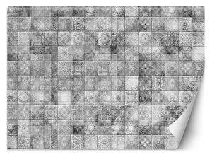 Fototapeta Sivé dlaždice, marocká mozaika s orientálnym vzorom Materiál: Vliesová, Rozmery: 200 x 140 cm