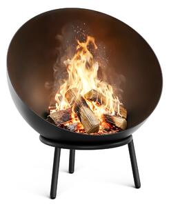 Klarstein Fireball nízka ohnisková misa | odolná proti korózii | stabilná | robustná | 66 cm | čierna