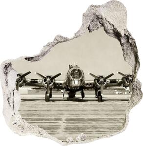 Diera 3D fototapety nálepka Old bomber nd-p-70974591