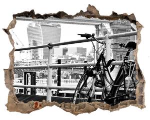 Fototapeta díra na zeď 3D Bicyklov v londýne