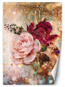 Fototapeta Dve ružové ruže Materiál: Vliesová, Rozmery: 100 x 140 cm