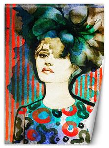 Fototapeta Žena v klobúku Materiál: Vliesová, Rozmery: 100 x 140 cm
