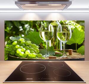 Panel do kuchyne Biele víno a ovocie