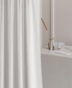 Dekorstudio Zamatový záves CHARMY na strieborné dekoračné kolieska - biely Rozmer závesu: 140x250cm