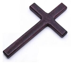 CAB Shop Drevený kríž 12cm bordový