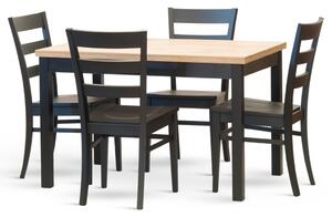 Stima stôl W 23 Odtieň: Dub Wotan, Odtieň nôh: Biela, Rozmer: 140 x 80 cm + 40 cm
