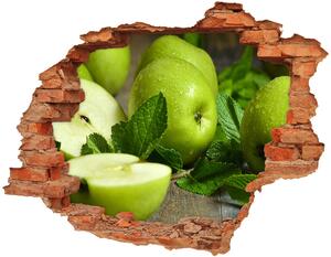 Nálepka fototapeta 3D výhľad Zelená jablká
