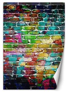 Fototapeta Rainbow brick Materiál: Vliesová, Rozmery: 100 x 140 cm
