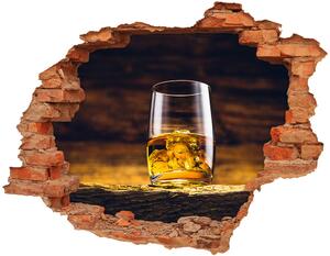 Samolepiaca nálepka na stenu Bourbon v pohári